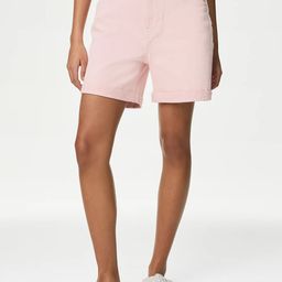 Marks & Spencer Women High-Rise Denim Boyfriend Shorts-image-97