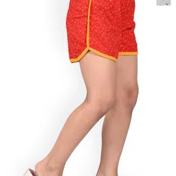 BAESD Girls Pack of 2 Printed High Rise Cotton Shorts-image-84