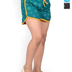 BAESD Girls Pack of 3 Floral Printed High Rise Cotton Shorts-picture-10