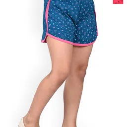 BAESD Girls Pack of 2 Floral Printed High Rise Cotton Shorts-image-86