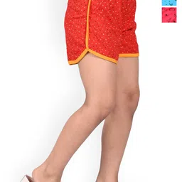 BAESD Girls Pack Of 3 Printed High-Rise Cotton Shorts-image-11
