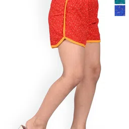 BAESD Girls Pack Of 3 Conversational Printed High-Rise Cotton Shorts-image-13