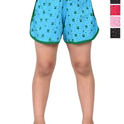 BAESD Girls Pack of 5 Abstract Printed Cotton High-Rise Shorts-image-13