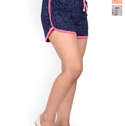 BAESD Girls Pack Of 3 High-Rise Floral Printed Cotton Shorts-image-43