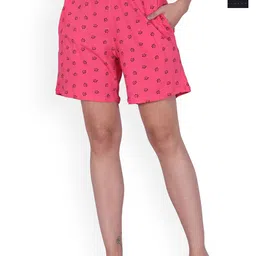 BAESD Women Pack Of 2 Printed High-Rise Lounge Shorts-picture-50
