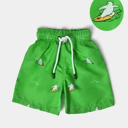 MiArcus Boys Printed Mid Rise Swimming Shorts-82