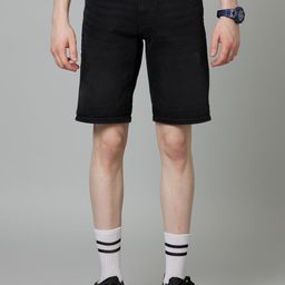 Celio Men Mid-Rise Cotton Denim Shorts-picture-7