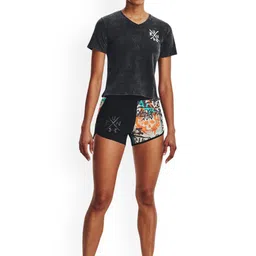 UNDER ARMOUR Women Loose Fit Printed Destroy All Miles Sports Shorts-image-62