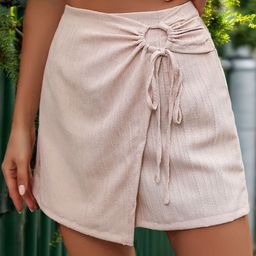 Stylecast X KPOP Women Slim Fit Tie-Ups Mini Skorts-picture-57