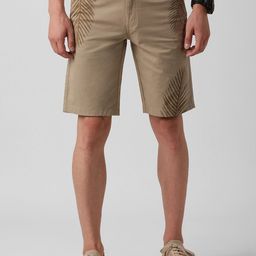 Lee Men Mid-Rise Tropical Printed Slim Fit Cotton Shorts-image-51