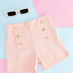 Pantaloons Junior Girls Slip-On Cotton Regular Shorts-image-78