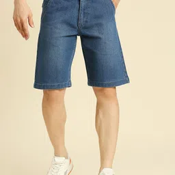 HJ HASASI Men Washed Cotton Denim Shorts-picture-44