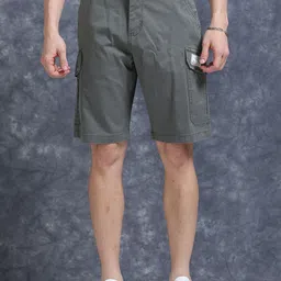 The Roadster Lifestyle Co Relaxed Fit Cotton Cargo Shorts-picture-40