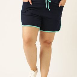 theRebelinme Women Plus Size High-Rise Technology Cotton Shorts-image-93