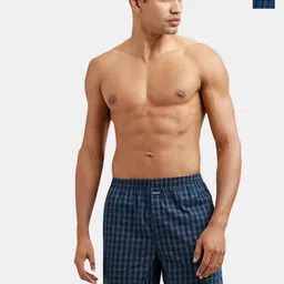 Jockey Pack Of 2 Checked Pure Cotton Boxers 1223-0205-picture-51