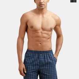 Jockey Pack Of 2 Checked Pure Cotton Boxers with Side Pocket-image-69