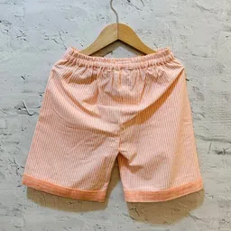 EARTHY TWEENS Boys Striped Regular Fit Cotton Shorts-image-3