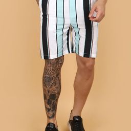 V-Mart Men Striped Cotton Shorts-picture-45