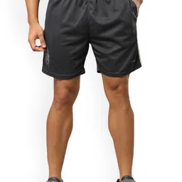 Black Panther Men Striped Mid-Rise Sports Shorts-image-50