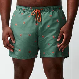 Trendyol Men Conversational Printed Mid-Rise Shorts-picture-10