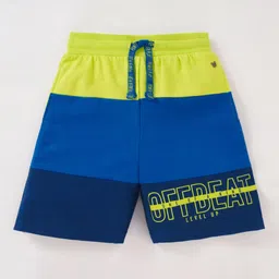Ed-a-Mamma Boys Colourblocked Regular Fit Cotton Shorts-picture-13