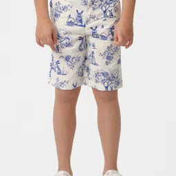 KATE & OSCAR Boys Floral Printed Cotton Shorts-image-73