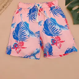 The Lion and The Fish Boys Tropical Printed Relaxed Fit Shorts-picture-33