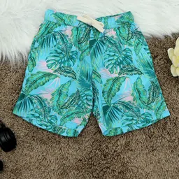 The Lion and The Fish Boys Tropical Printed Relaxed Fit Shorts-22