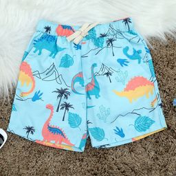 The Lion and The Fish Boys Floral Printed Relaxed Fit Mid Rise Shorts-15