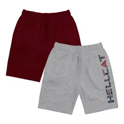 HELLCAT Girls Pack Of 2 Typography Printed Cotton Shorts-image-62