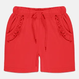KiddoPanti Girls Pure Cotton Mid Rise Shorts-image-35