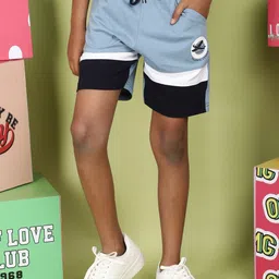 V-Mart Boys Colourblocked Regular Fit Cotton Shorts-picture-40