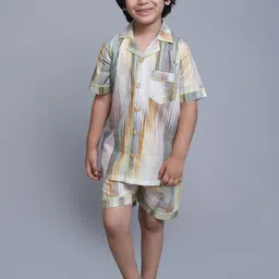 BAESD Boys Printed Pure Cotton Shirt With Shorts-picture-28