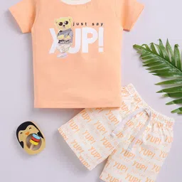 BAESD Boys Graphic Printed Pure Cotton T-shirt with Shorts-image-15