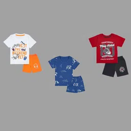 BAESD Unisex Kids Printed T-shirt with Shorts-image-46