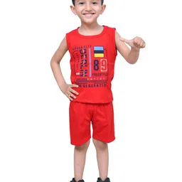 Pankhu Unisex Kids Printed T-shirt with Shorts-image-6