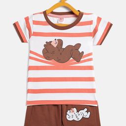 Camey Kids Printed T-shirt With Shorts-image-42