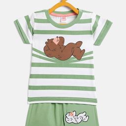 Camey Kids Printed T-shirt With Shorts-image-44