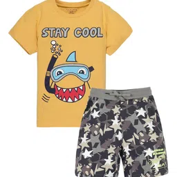 PLUM TREE Boys Printed T-shirt with Shorts-image-94