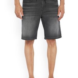 EVERBLUE Men Washed Stretchable Denim Shorts-image-43