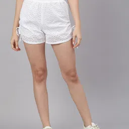 I Love She Women Schifli High-Rise Hot Pants Cotton Shorts-image-24