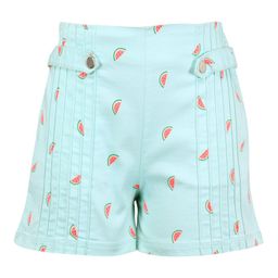 CUTECUMBER Girls Conversational Printed Mid-Rise Shorts-image-56