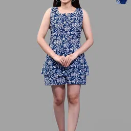 Krati Creations Pack Of 2 Printed Pure Cotton Top & Shorts-image-91