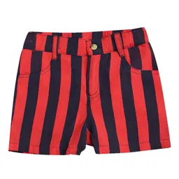 a.t.u.n. A T U N Girls Red & Black Striped Shorts-picture-44