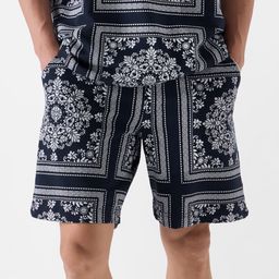 The Souled Store Men Ethnic Motif Printed Pure Cotton Shorts-picture-13