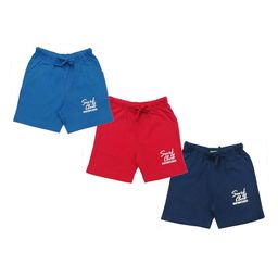 Clothe Funn Boys Pack of 3 Mid-Rise Cotton Shorts-17