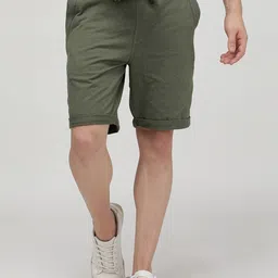SPORTO Men Regular-Fit Cotton Chino Shorts-image-17