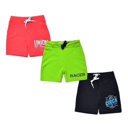 BAESD Infant Boys Pack Of 3 Typography Printed Pure Cotton Shorts-6