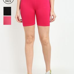 GRACIT Women Set Of 3 Cycling Sports Shorts-image-125