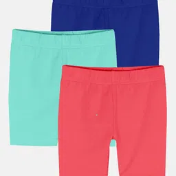 KiddoPanti Girls Pack Of 3 Mid Rise Sports Shorts-image-59